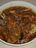 Spicy crab curry