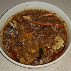 A picture of Spicy crab curry.