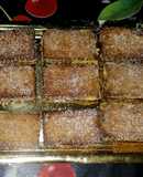 Galletas fritas rellenas de crema