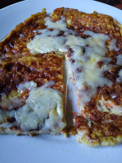 Una foto de TORTILLA MUY FÁCIL Y RÁPIDA con PERA