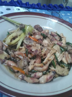 Foto resep Cumi asin ayam cabe ijo