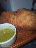 Bacalao Frito con Salsa de Frutos Secos