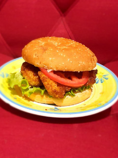 Una foto de Sándwich de pollo apanado