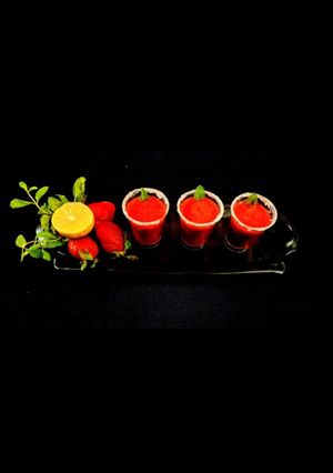 A picture of Strawberry shots.