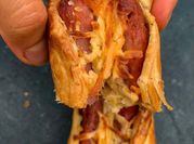 Una foto de panchos relleno