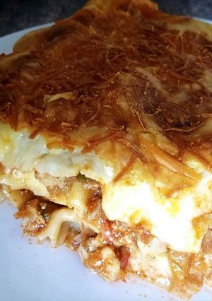 Una foto de Lasaña casera de carne y verduras