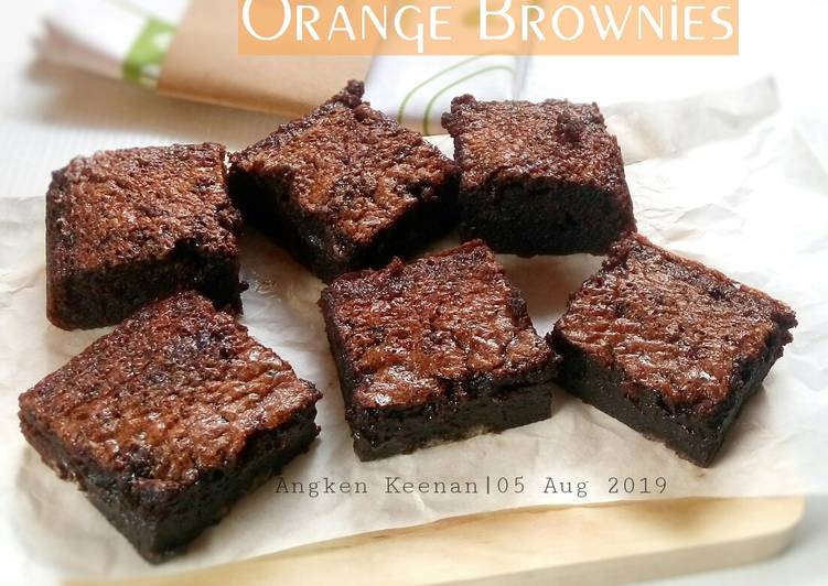 Orange Brownies (One Bowl Methode)