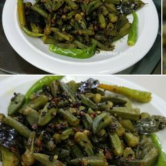 A picture of Baby Lady Fingers fry / Bhindi fry.