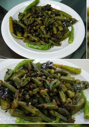 A picture of Baby Lady Fingers fry / Bhindi fry.