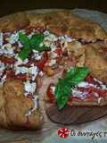 Amazing tomato pie with cheese dough