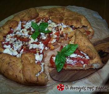 Fresh, Making Recipe Amazing tomato pie with cheese dough Delicious Simple