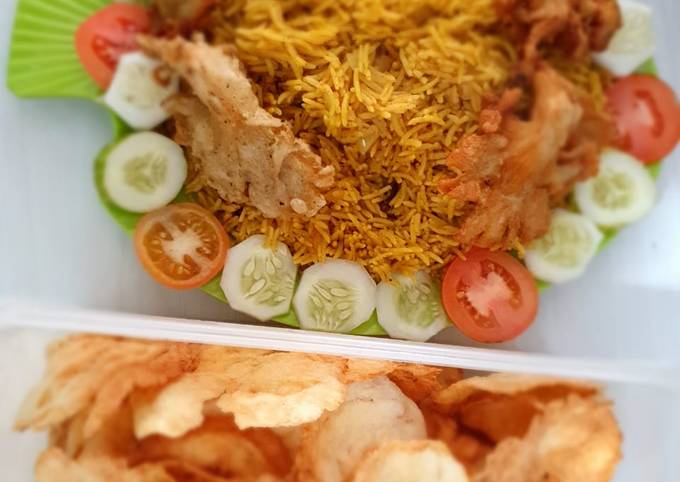 Anti Ribet, Buat Nasi Kebuli dengan Jamur goreng crispy VEGAN Bunda Pasti Bisa