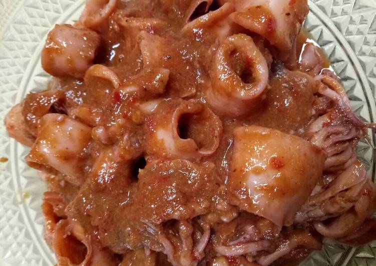 Proses memasak Cumi Bumbu Pedas Mudah, Lezat Sekali