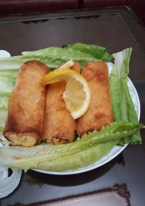 صورة لوصفة بوراك بالدجاج والبيض والجبن 👍👍 ولا اروع