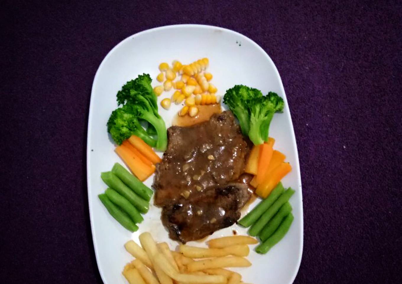 Beef steak home made