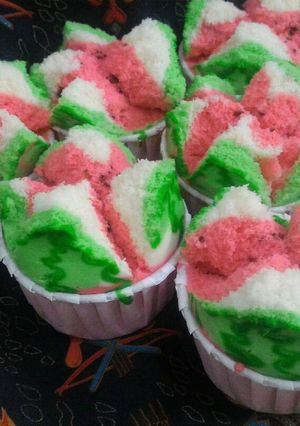 Foto resep Bolu Kukus Semangka