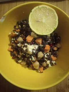 Belugalinsen Salat Rezepthauptbild