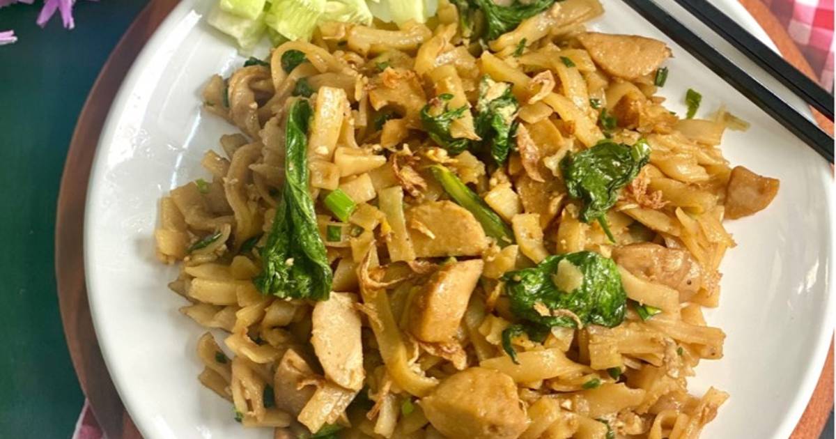 Kwetiau homemade yang lezat dan siap dinikmati bersama keluarga