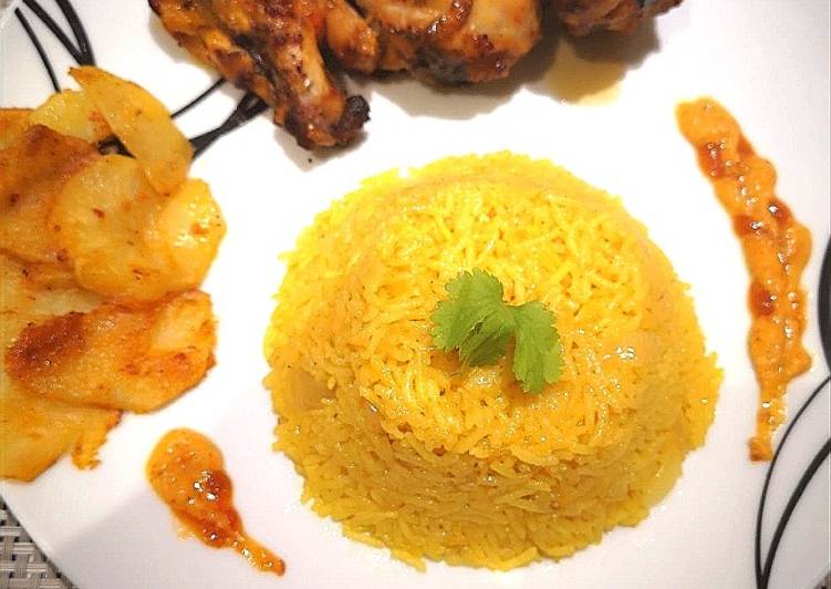 Simple Way to Make Speedy Nandos peri peri Chicken with Rice