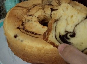 Foto resep Bolu marmer/marmer cake super lembut dengan metode all in one