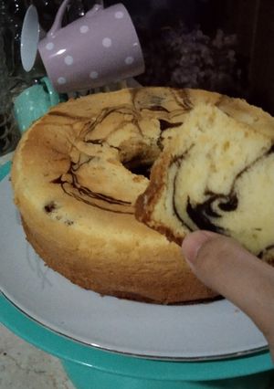 Foto resep Bolu marmer/marmer cake super lembut dengan metode all in one