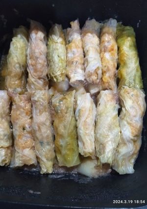 صورة لوصفة ملفوف بالسمك