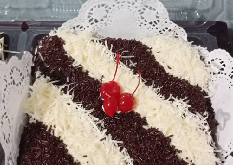 Resep Brownies kukus legiit. | Langkah Membuat Brownies kukus legiit. Yang Sedap