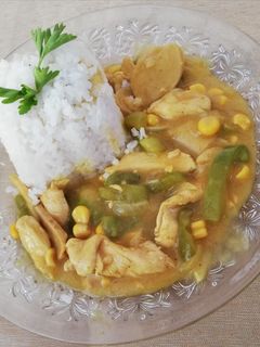 صورة لوصفة دجاج بالكاري