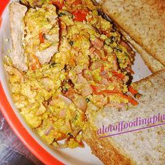 A picture of BrownBread Omellete Sandwich.