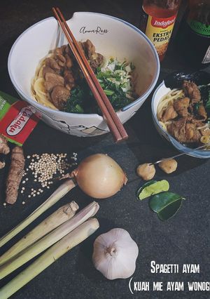 Foto resep Spageti ayam (bumbu mie ayam solo-wonogiri)