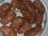 Crispy egg and potato fingers