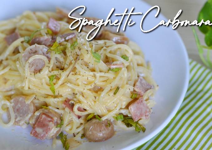 Resep Spaghetti Carbonara ala Rumahan