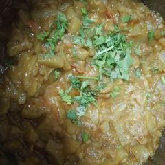 A picture of Lauki bhujia.