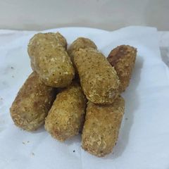Chicken cheese corn crunchy cutlets/snacks A picture of Chicken cheese corn crunchy cutlets/snacks.