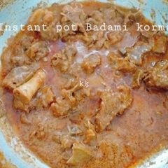A picture of Instant pot Badami korma.