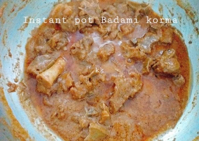 Recipe of Super Quick Homemade Instant pot Badami korma