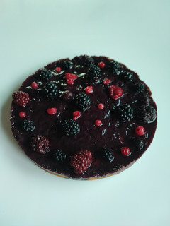 Una foto de Tarta de arándanos