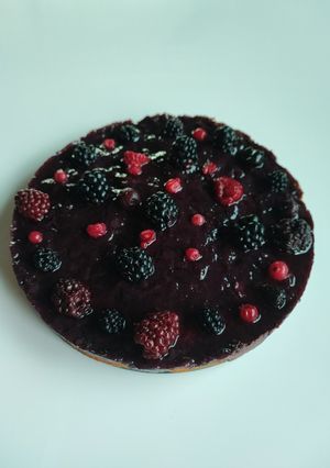 Una foto de Tarta de arándanos