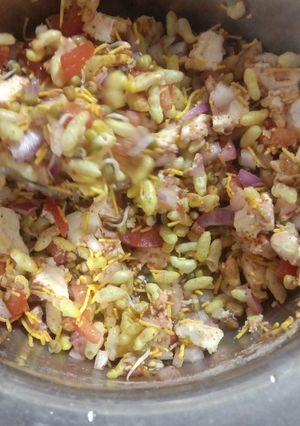A picture of Saprout bhel.