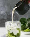 Té matcha con leche y canela
