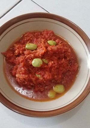 Foto resep Sambal teri dan pete