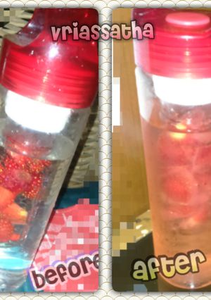 Foto resep Infused water with strawberry