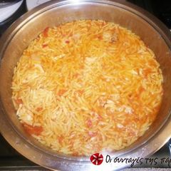 A picture of Orzo risotto.