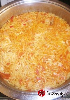 A picture of Orzo risotto.