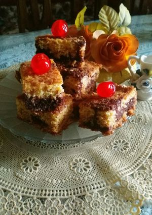 صورة لوصفة كيكة الزبدة الرخامية سهلة وسريعة 😊❤