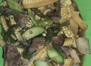 Foto resep Oseng Posol (Jagung muda)+Ati ampela