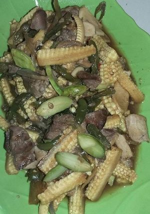 Foto resep Oseng Posol (Jagung muda)+Ati ampela