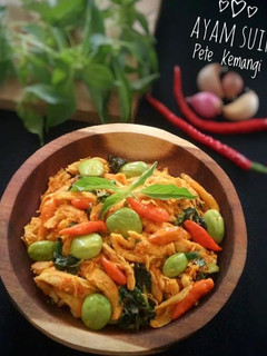 Foto resep Ayam Suwir Pete Kemangi