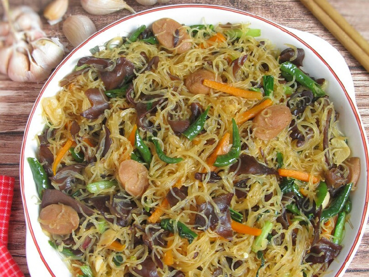 Yuk intip, Bagaimana cara memasak Tumis Bihun dan Jamur Kuping  sempurna