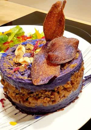 Une photo de Parmentier de Bœuf à la Vitelotte